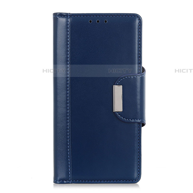 Custodia Portafoglio In Pelle Cover con Supporto L06 per Oppo A91 Blu