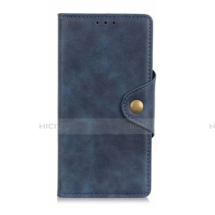 Custodia Portafoglio In Pelle Cover con Supporto L06 per Oppo A92s 5G Blu