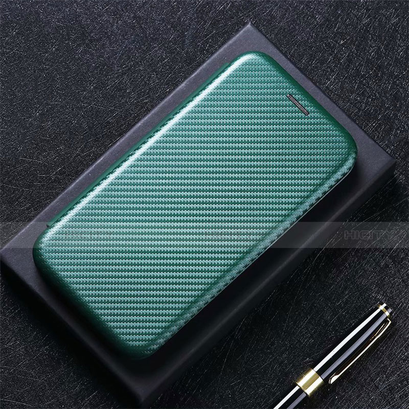 Custodia Portafoglio In Pelle Cover con Supporto L06 per Oppo Find X3 Lite 5G Verde