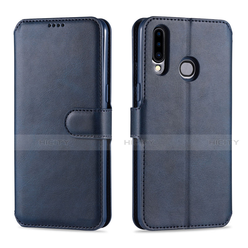 Custodia Portafoglio In Pelle Cover con Supporto L06 per Samsung Galaxy A20s Blu