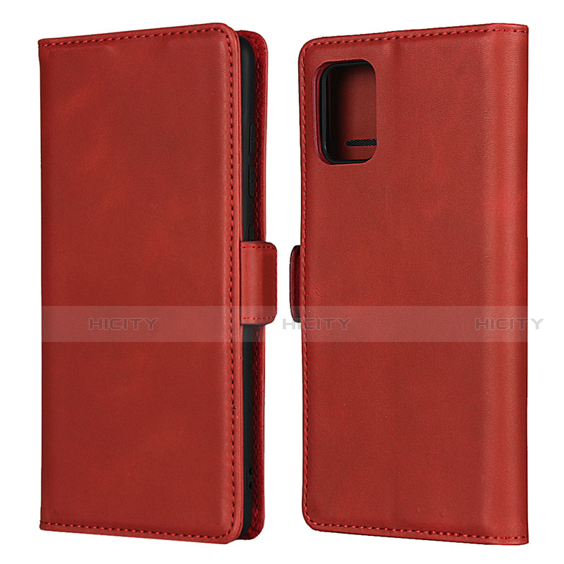 Custodia Portafoglio In Pelle Cover con Supporto L06 per Samsung Galaxy A51 4G Rosso