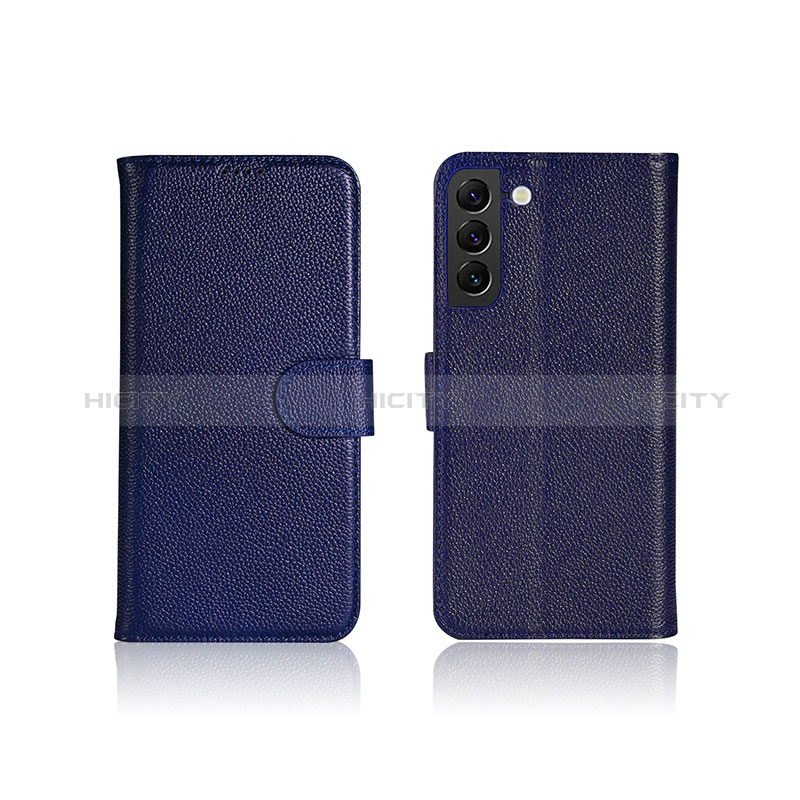 Custodia Portafoglio In Pelle Cover con Supporto L06 per Samsung Galaxy S24 5G Blu