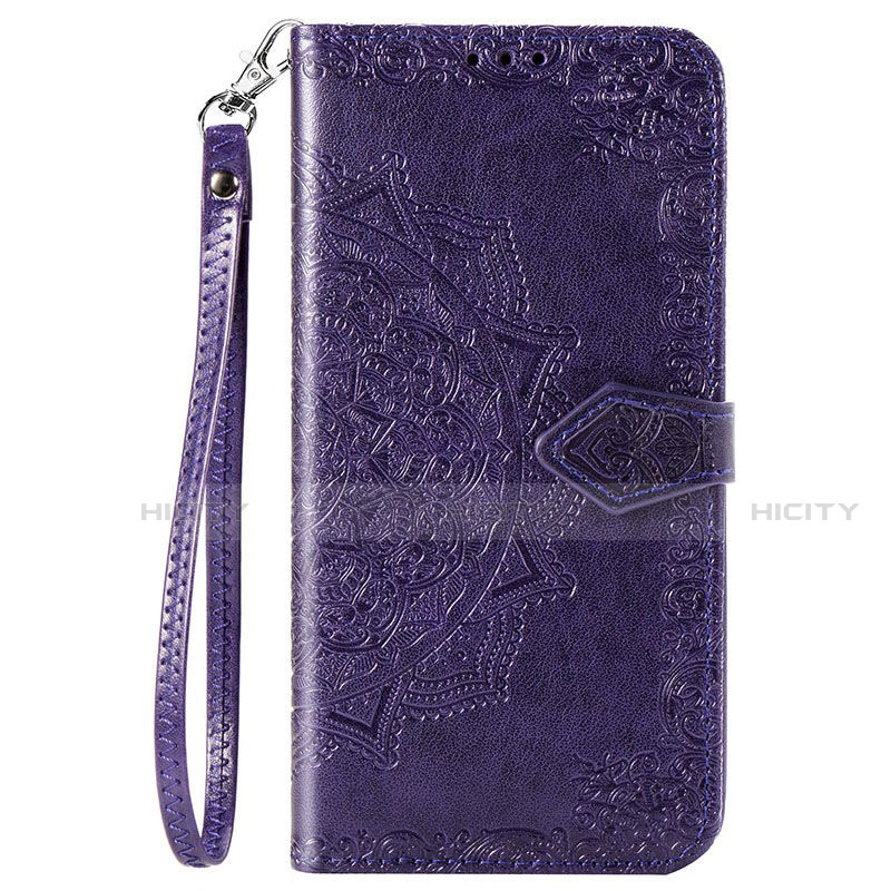 Custodia Portafoglio In Pelle Cover con Supporto L06 per Vivo V20 Pro 5G Viola