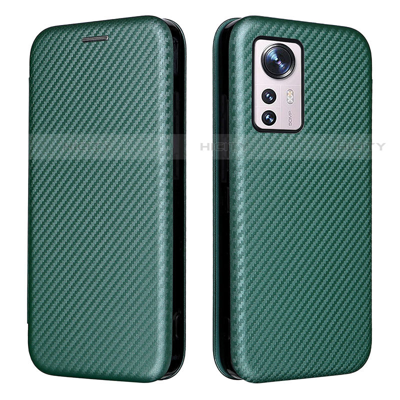 Custodia Portafoglio In Pelle Cover con Supporto L06 per Xiaomi Mi 12X 5G Verde