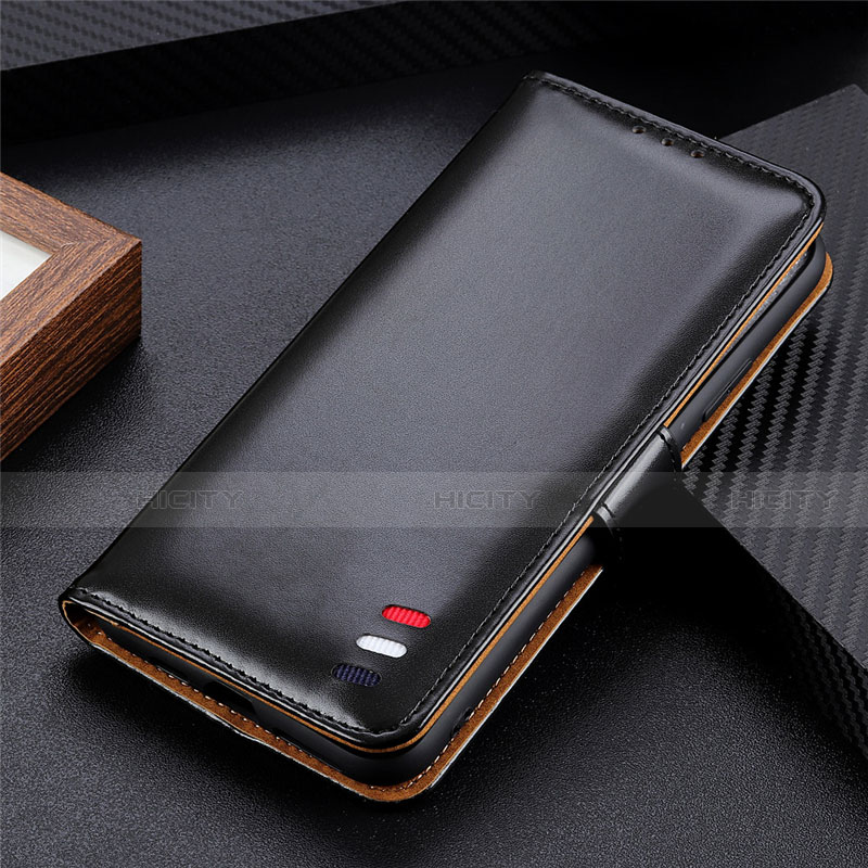 Custodia Portafoglio In Pelle Cover con Supporto L06 per Xiaomi Mi Note 10 Lite Nero