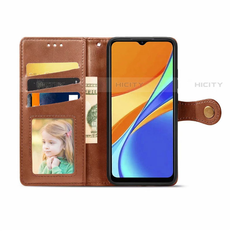 Custodia Portafoglio In Pelle Cover con Supporto L06 per Xiaomi Redmi 9 India