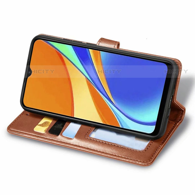 Custodia Portafoglio In Pelle Cover con Supporto L06 per Xiaomi Redmi 9 India