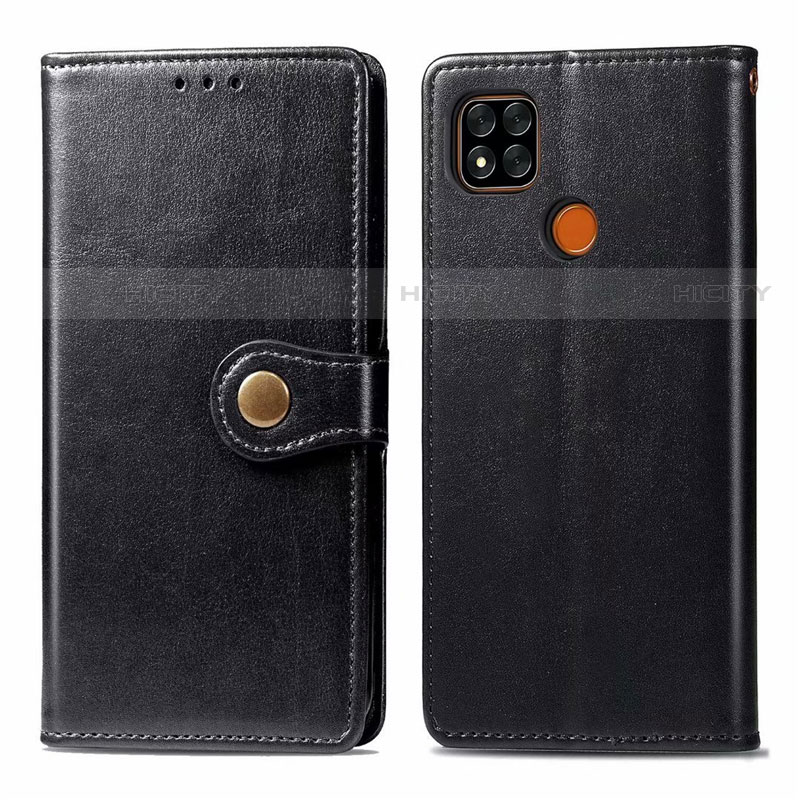 Custodia Portafoglio In Pelle Cover con Supporto L06 per Xiaomi Redmi 9 India Nero