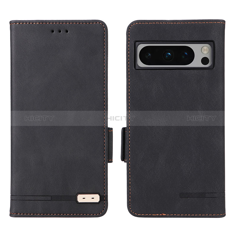 Custodia Portafoglio In Pelle Cover con Supporto L06Z per Google Pixel 8 Pro 5G Nero