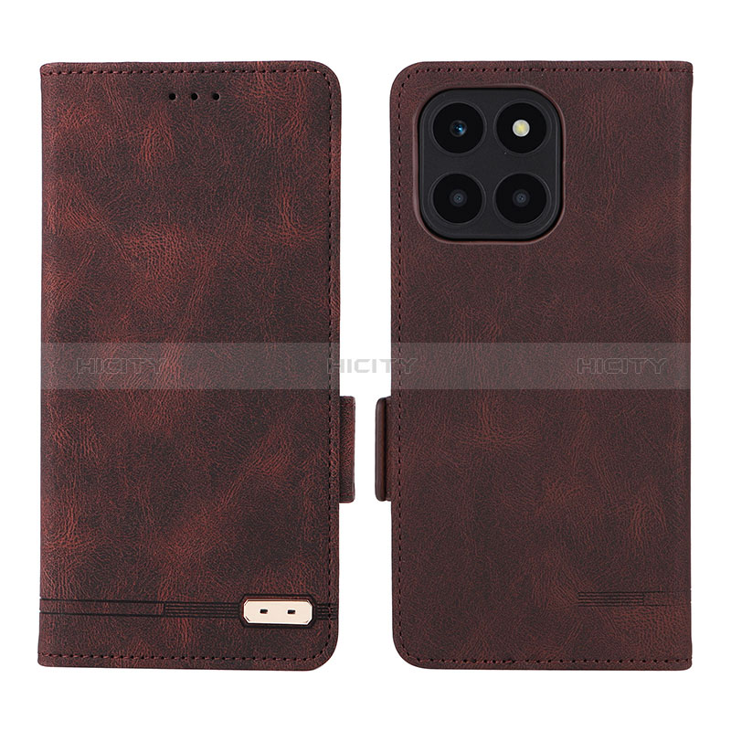 Custodia Portafoglio In Pelle Cover con Supporto L06Z per Huawei Honor X6a