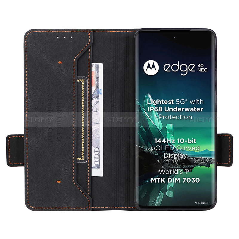 Custodia Portafoglio In Pelle Cover con Supporto L06Z per Motorola Moto Edge 40 Neo 5G