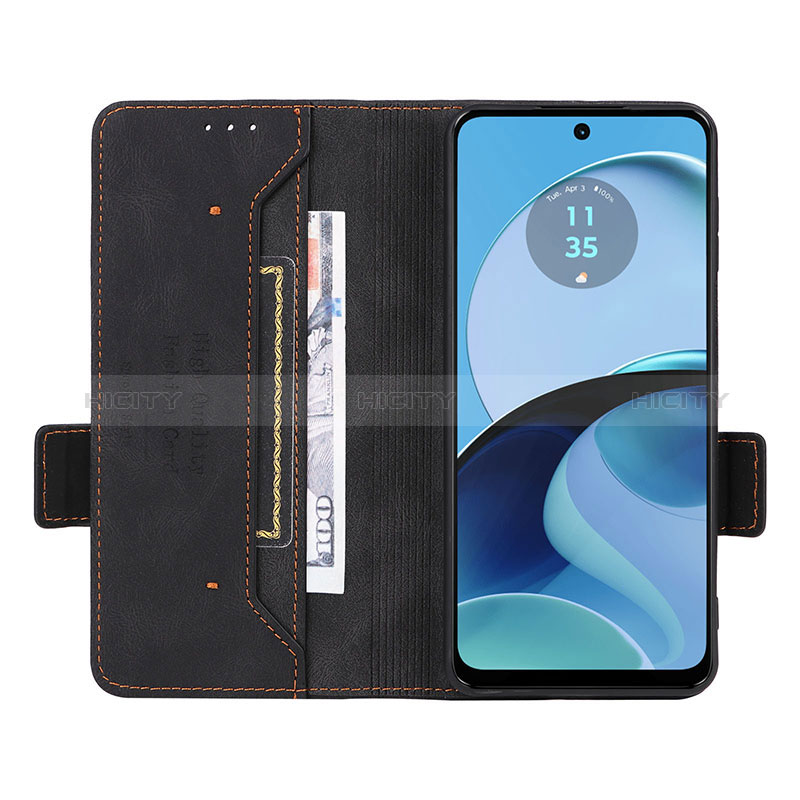 Custodia Portafoglio In Pelle Cover con Supporto L06Z per Motorola Moto G14