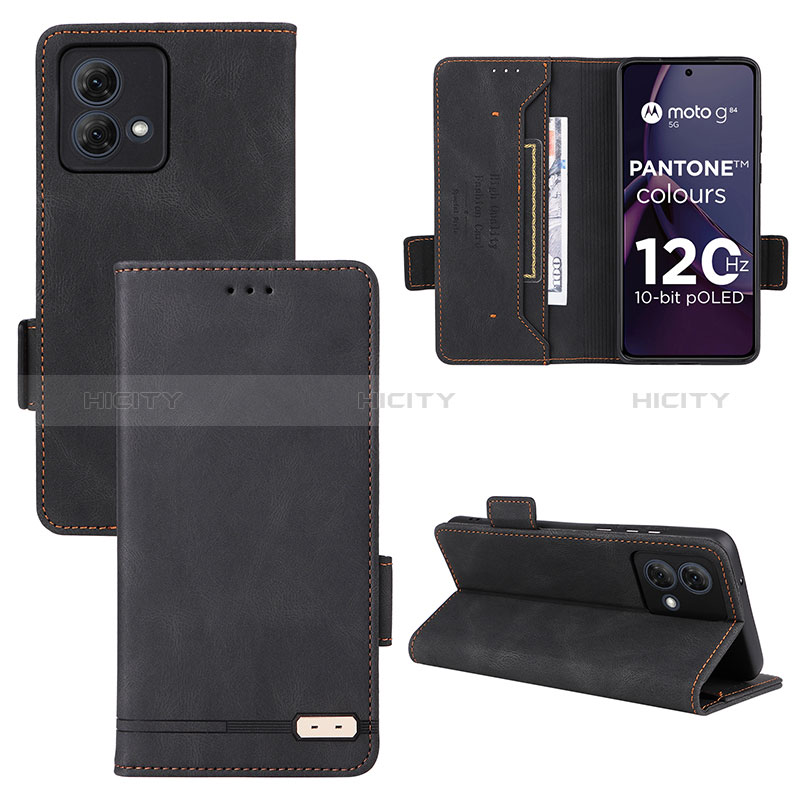 Custodia Portafoglio In Pelle Cover con Supporto L06Z per Motorola Moto G84 5G