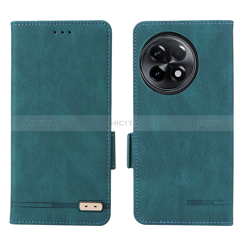 Custodia Portafoglio In Pelle Cover con Supporto L06Z per OnePlus Ace 2 5G Verde