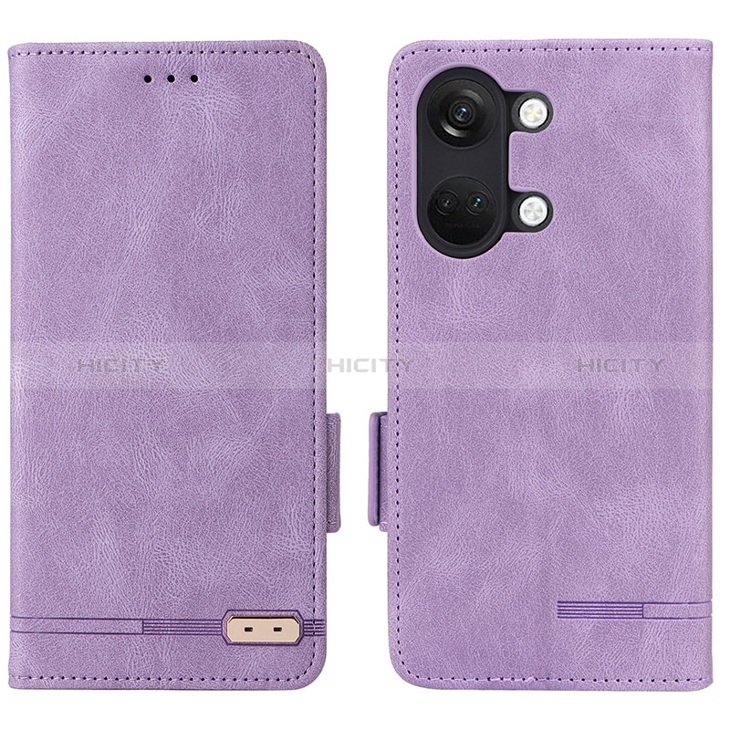 Custodia Portafoglio In Pelle Cover con Supporto L06Z per OnePlus Ace 2V 5G Viola