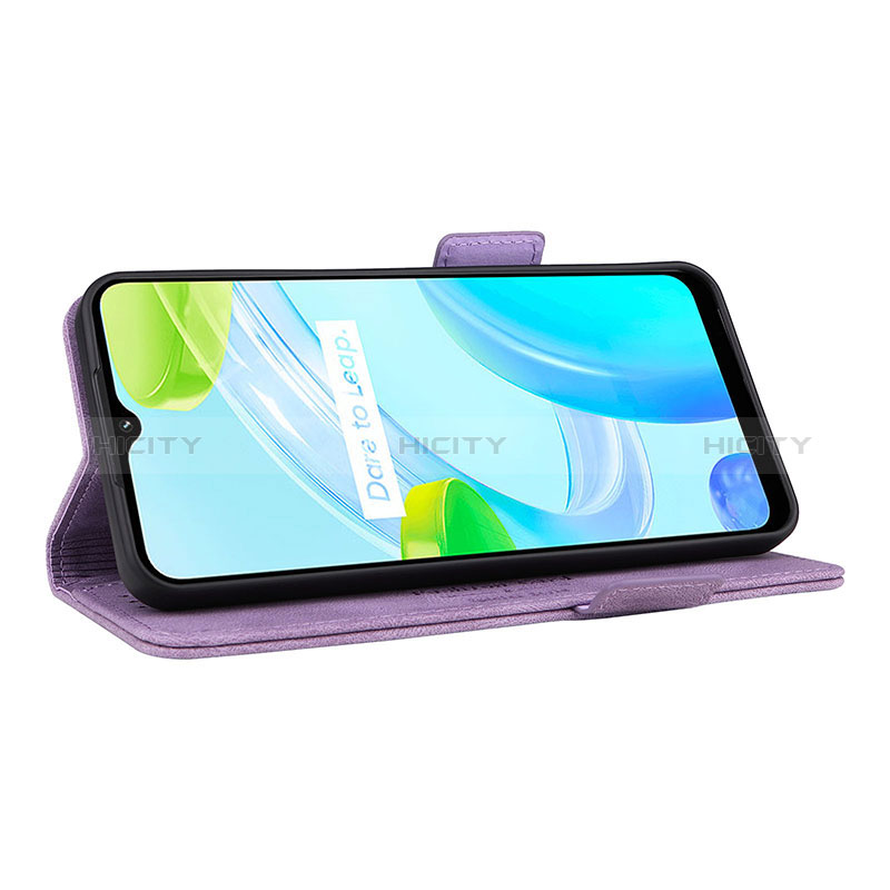 Custodia Portafoglio In Pelle Cover con Supporto L06Z per Realme C30