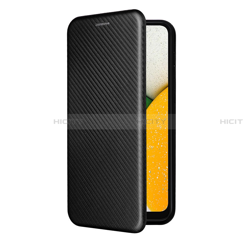 Custodia Portafoglio In Pelle Cover con Supporto L06Z per Samsung Galaxy A03 Core Nero