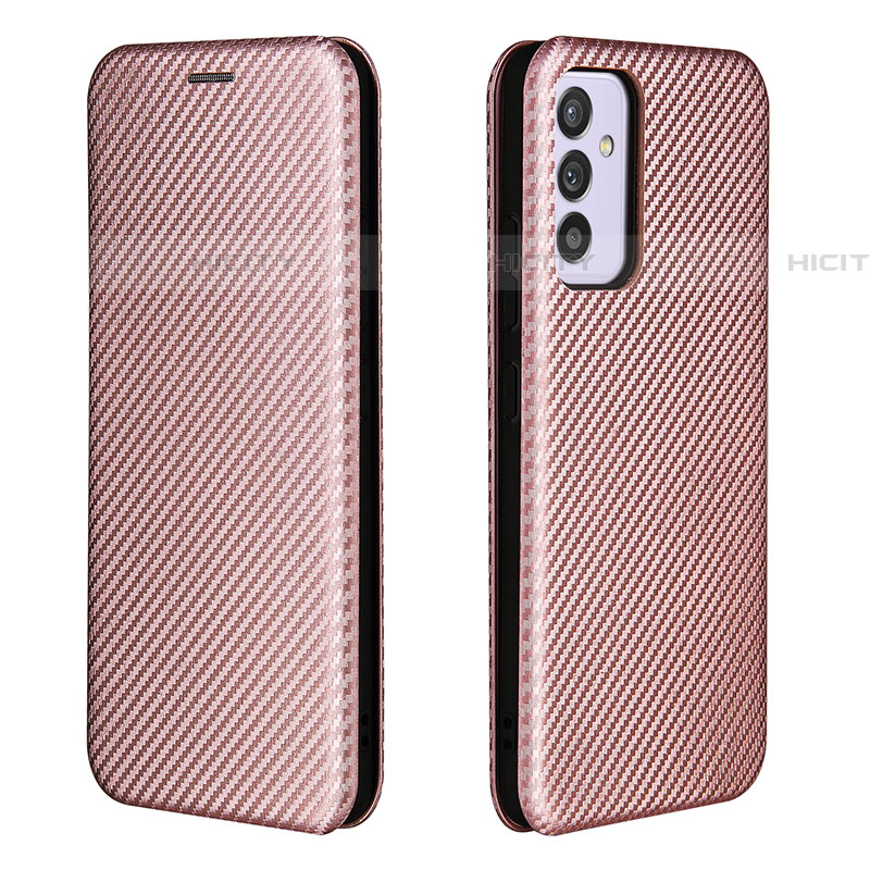 Custodia Portafoglio In Pelle Cover con Supporto L06Z per Samsung Galaxy A05s Oro Rosa