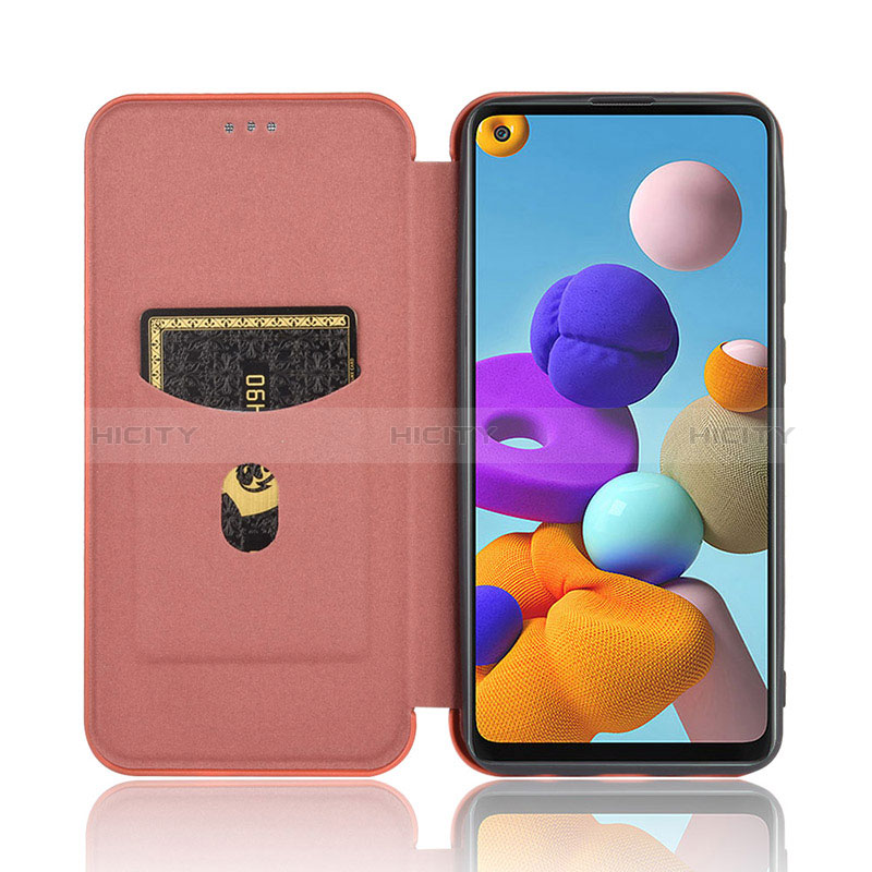 Custodia Portafoglio In Pelle Cover con Supporto L06Z per Samsung Galaxy A21s