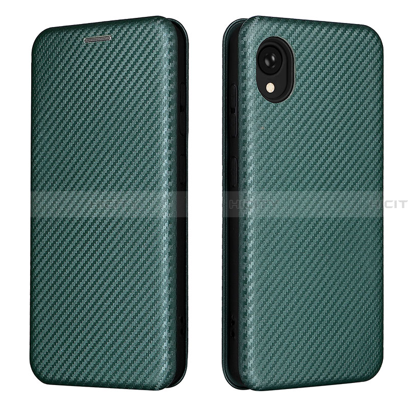 Custodia Portafoglio In Pelle Cover con Supporto L06Z per Samsung Galaxy A22 5G SC-56B