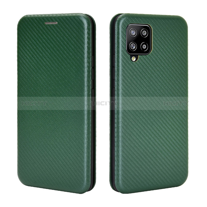 Custodia Portafoglio In Pelle Cover con Supporto L06Z per Samsung Galaxy A42 5G Verde