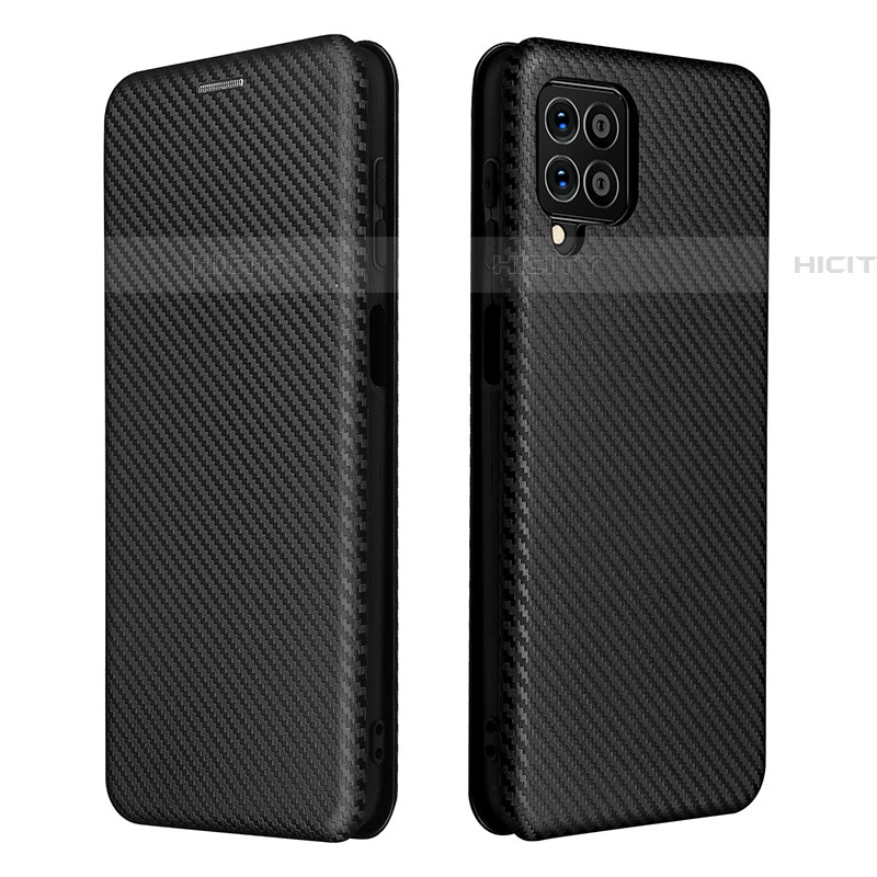 Custodia Portafoglio In Pelle Cover con Supporto L06Z per Samsung Galaxy F62 5G Nero