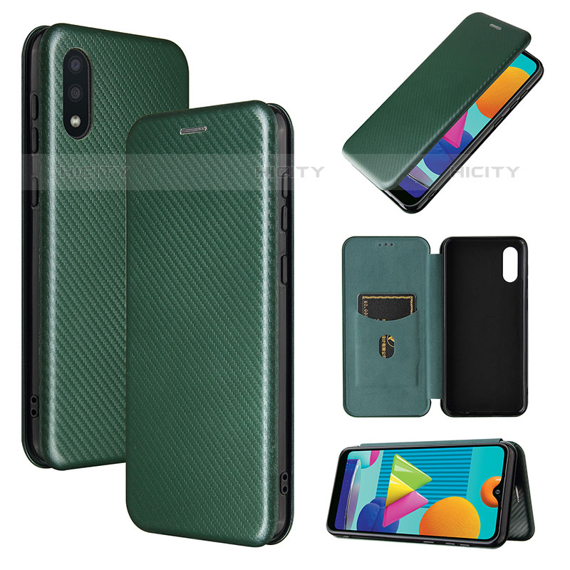 Custodia Portafoglio In Pelle Cover con Supporto L06Z per Samsung Galaxy M02