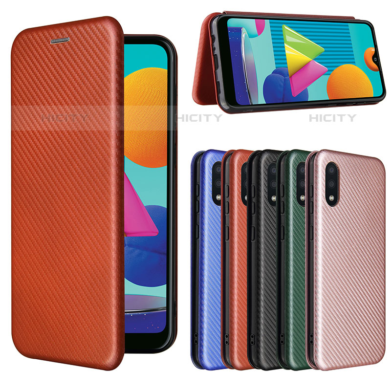 Custodia Portafoglio In Pelle Cover con Supporto L06Z per Samsung Galaxy M02