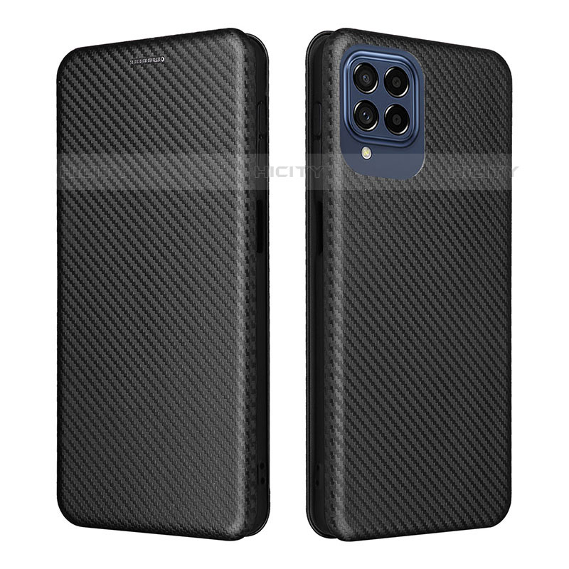 Custodia Portafoglio In Pelle Cover con Supporto L06Z per Samsung Galaxy M53 5G Nero