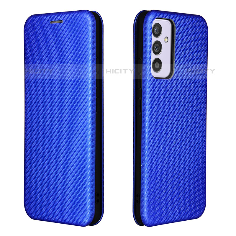 Custodia Portafoglio In Pelle Cover con Supporto L06Z per Samsung Galaxy Quantum2 5G Blu