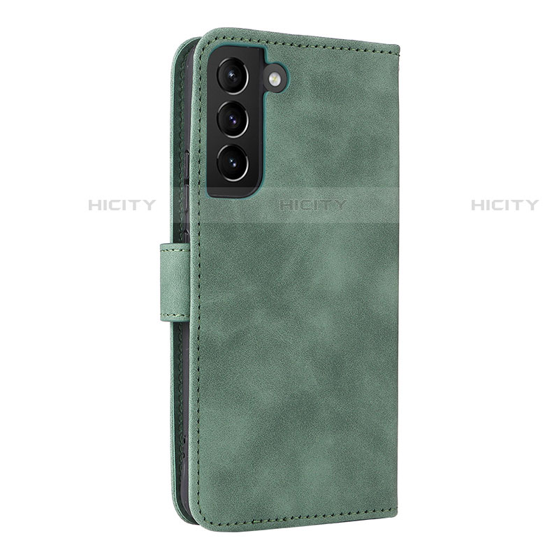 Custodia Portafoglio In Pelle Cover con Supporto L06Z per Samsung Galaxy S21 FE 5G Verde