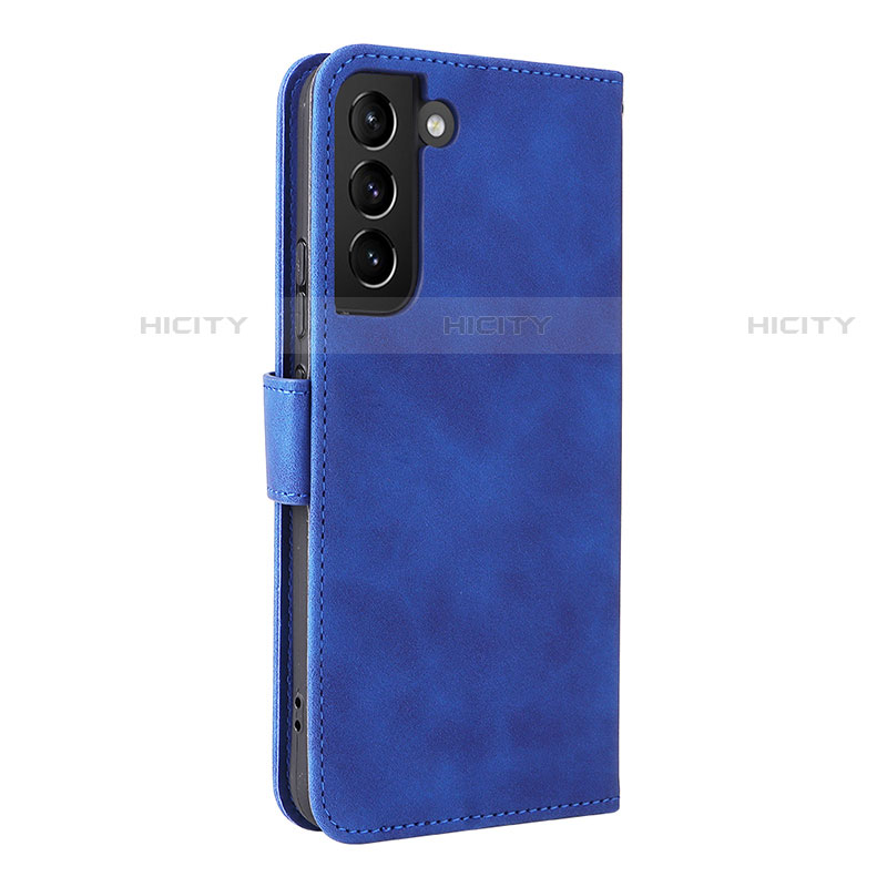 Custodia Portafoglio In Pelle Cover con Supporto L06Z per Samsung Galaxy S22 Plus 5G Blu