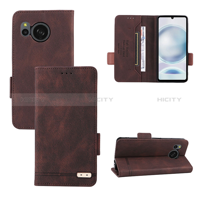 Custodia Portafoglio In Pelle Cover con Supporto L06Z per Sharp Aquos Sense8