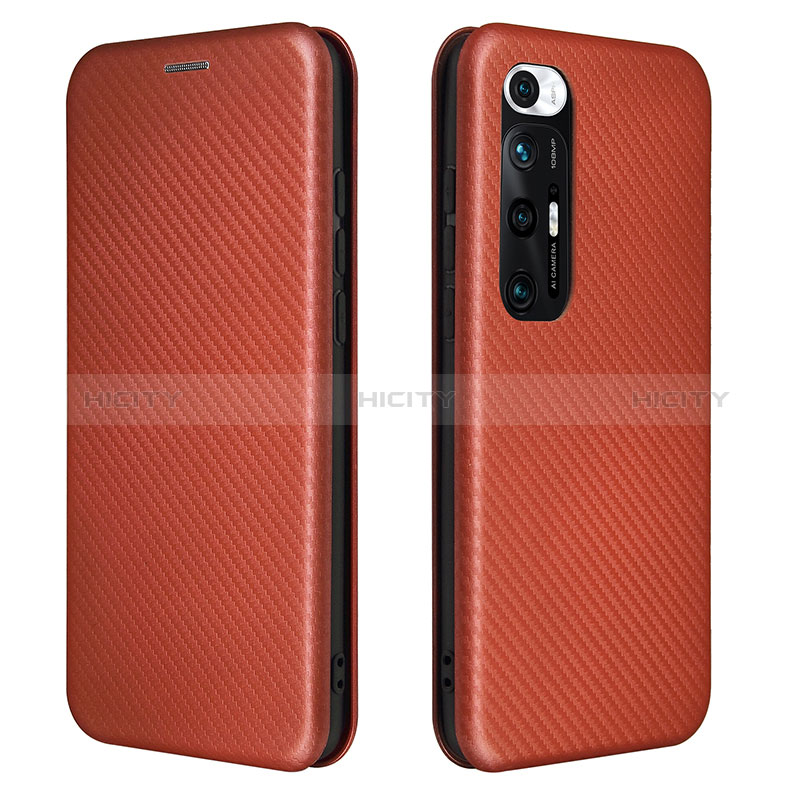 Custodia Portafoglio In Pelle Cover con Supporto L06Z per Xiaomi Mi 10S 5G Marrone