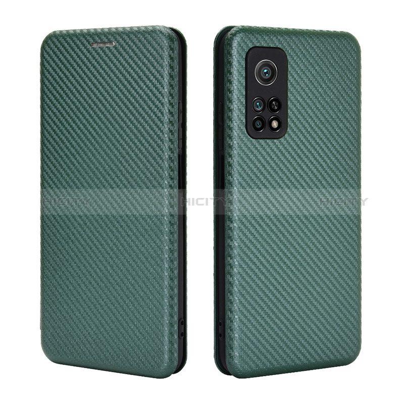 Custodia Portafoglio In Pelle Cover con Supporto L06Z per Xiaomi Mi 10T 5G Verde