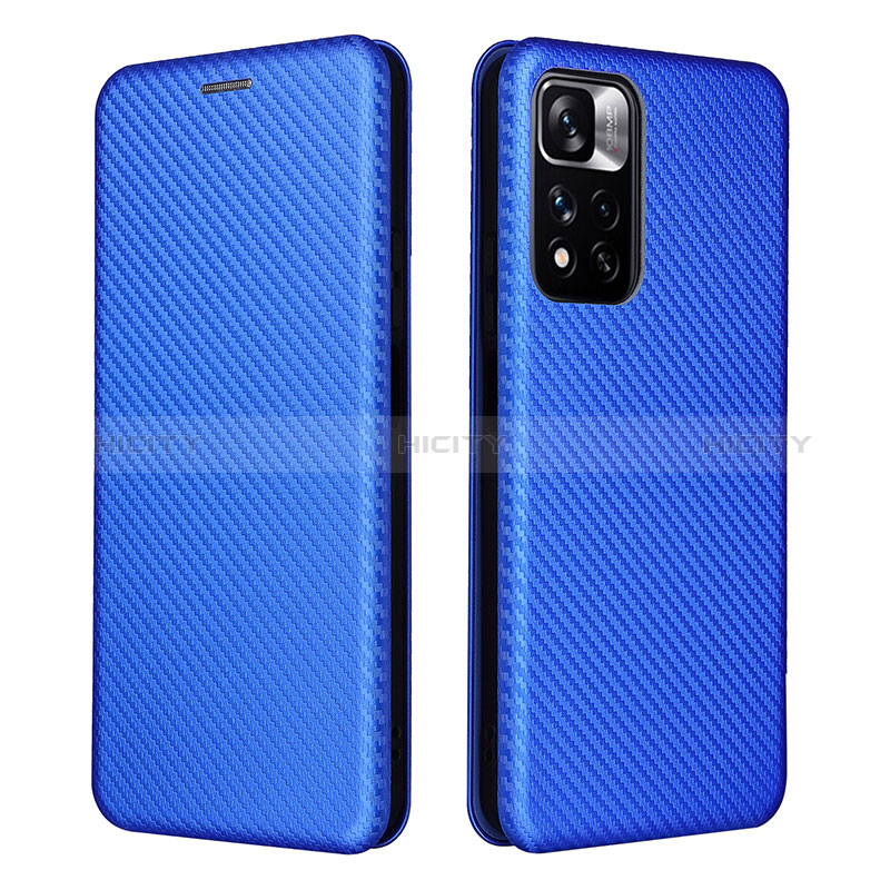 Custodia Portafoglio In Pelle Cover con Supporto L06Z per Xiaomi Mi 11i 5G (2022) Blu