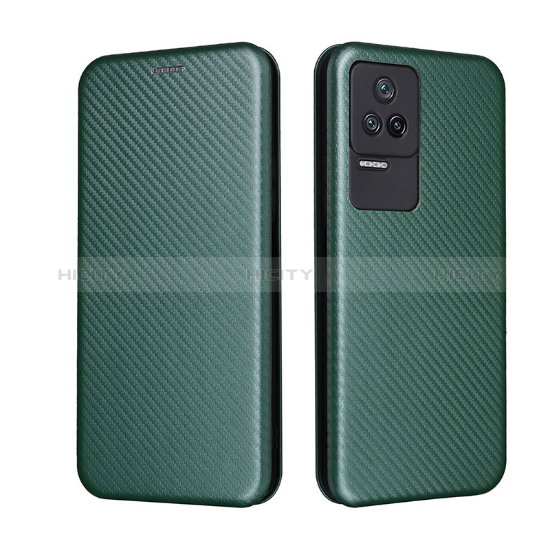 Custodia Portafoglio In Pelle Cover con Supporto L06Z per Xiaomi Poco F4 5G Blu