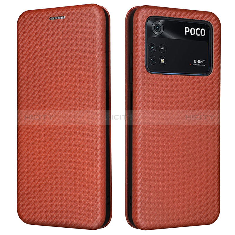 Custodia Portafoglio In Pelle Cover con Supporto L06Z per Xiaomi Poco M4 Pro 4G