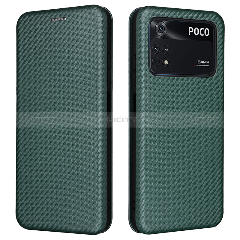 Custodia Portafoglio In Pelle Cover con Supporto L06Z per Xiaomi Poco M4 Pro 4G