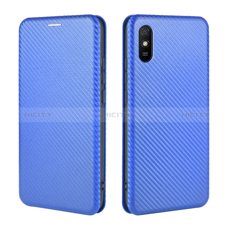 Custodia Portafoglio In Pelle Cover con Supporto L06Z per Xiaomi Redmi 9AT Blu