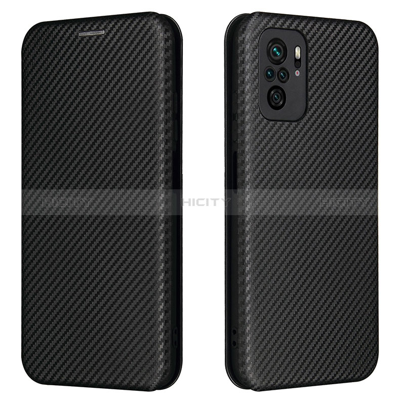 Custodia Portafoglio In Pelle Cover con Supporto L06Z per Xiaomi Redmi Note 10 4G Nero