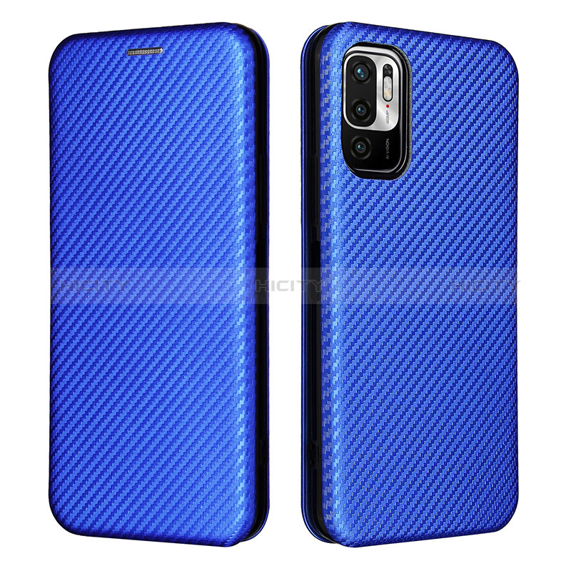 Custodia Portafoglio In Pelle Cover con Supporto L06Z per Xiaomi Redmi Note 10 JE 5G Blu