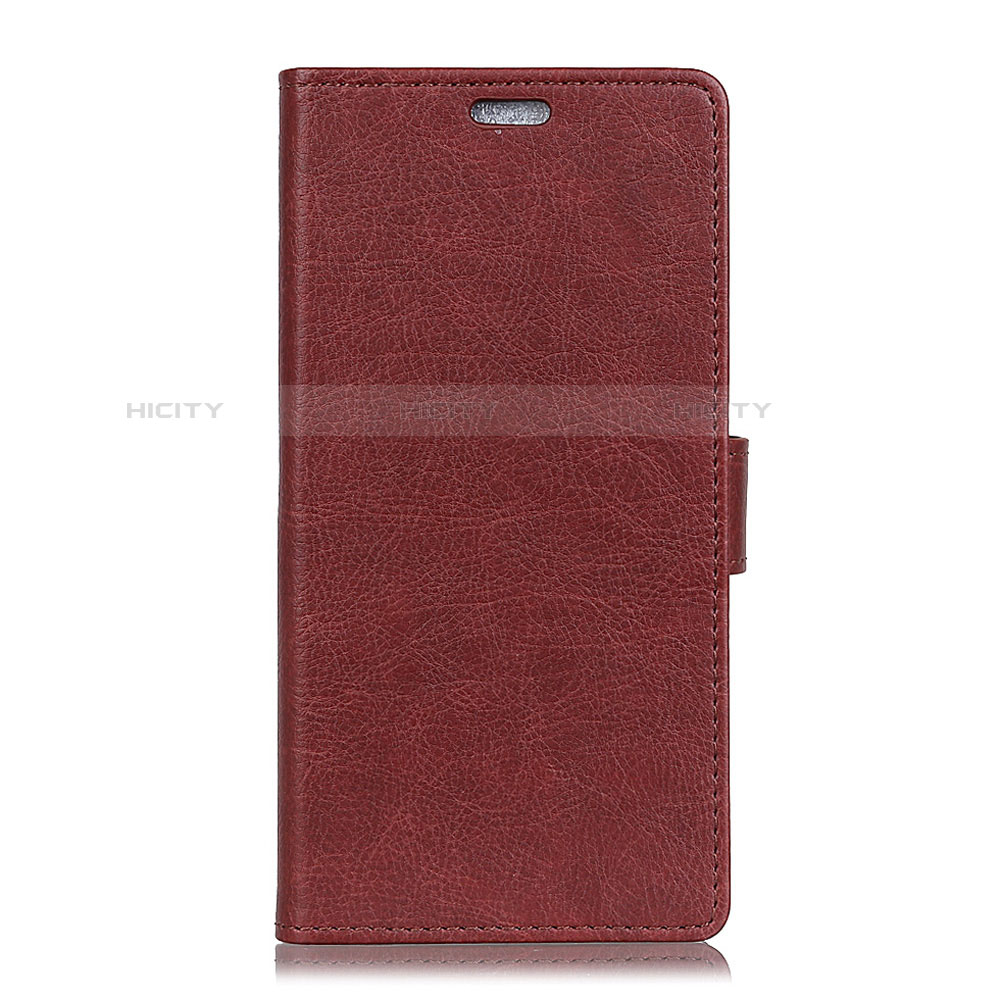 Custodia Portafoglio In Pelle Cover con Supporto L07 per Alcatel 1X (2019) Rosso Rosa