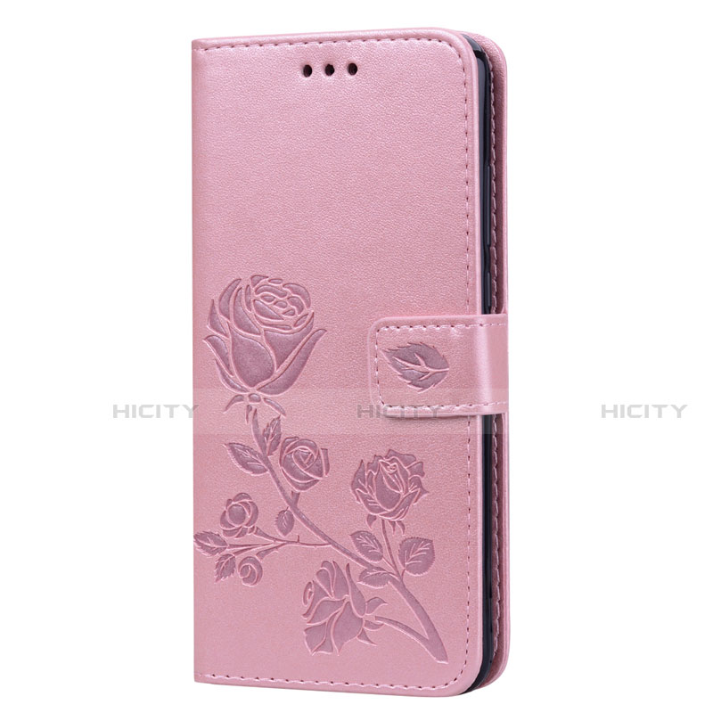 Custodia Portafoglio In Pelle Cover con Supporto L07 per Huawei Honor V10 Lite Oro Rosa