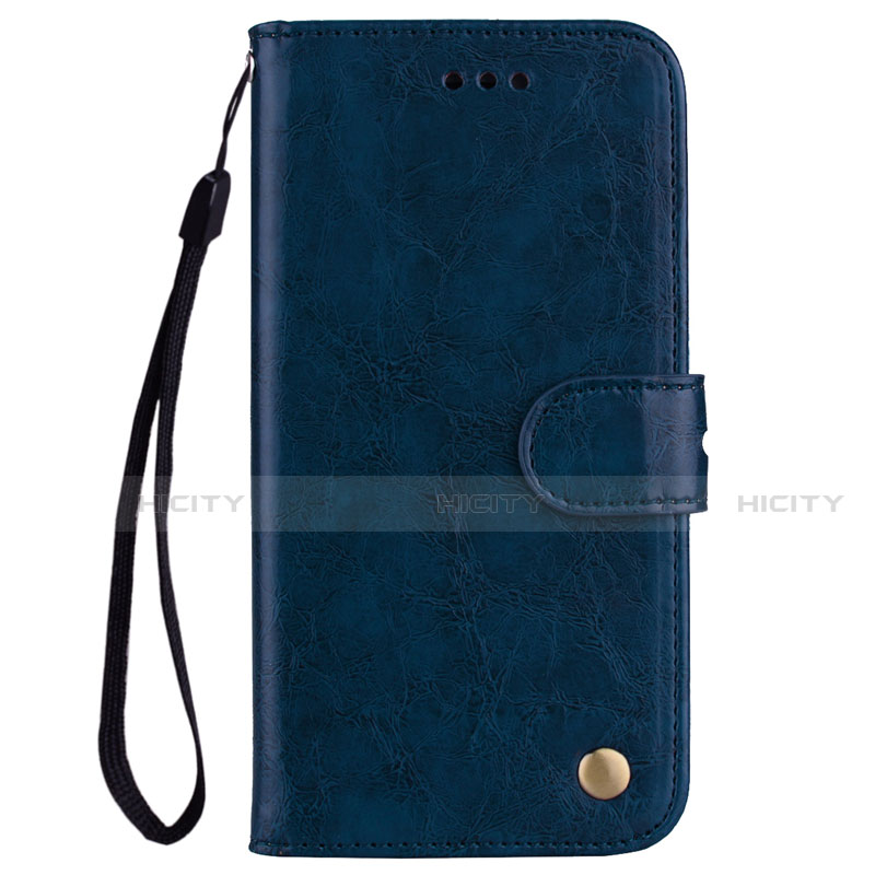 Custodia Portafoglio In Pelle Cover con Supporto L07 per Huawei P20 Lite Blu