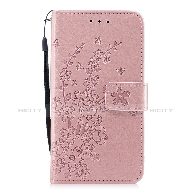 Custodia Portafoglio In Pelle Cover con Supporto L07 per Huawei P30 Rosa