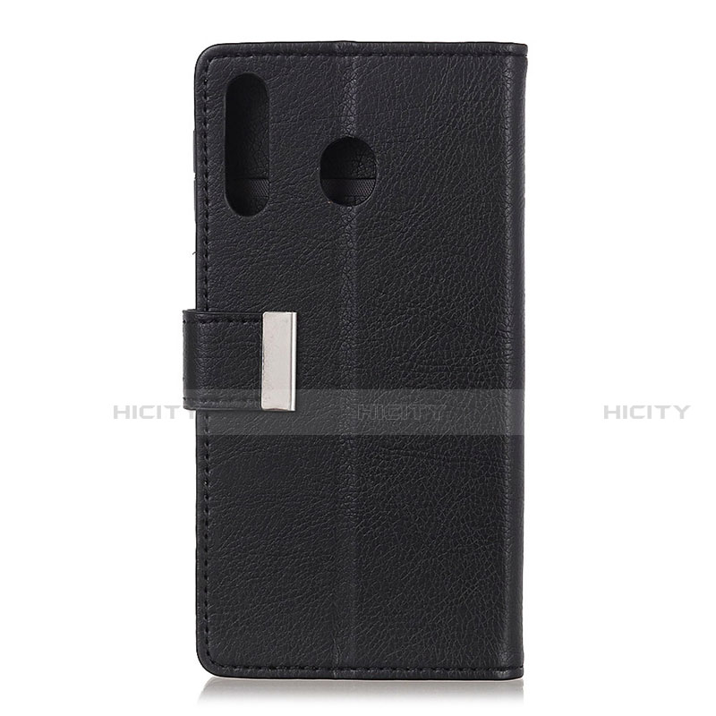 Custodia Portafoglio In Pelle Cover con Supporto L07 per Huawei Y6p Nero