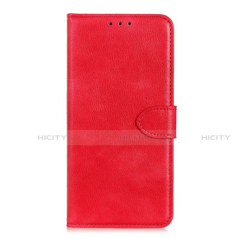 Custodia Portafoglio In Pelle Cover con Supporto L07 per Motorola Moto One Fusion Plus Rosso