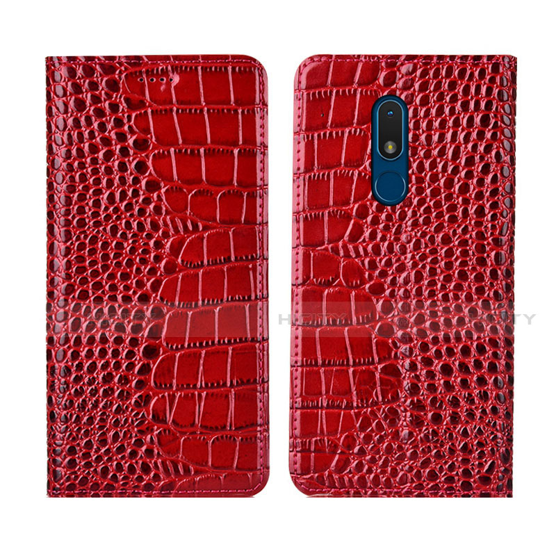 Custodia Portafoglio In Pelle Cover con Supporto L07 per Nokia C3