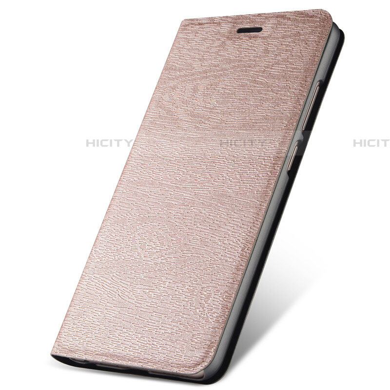 Custodia Portafoglio In Pelle Cover con Supporto L07 per Oppo A11 Oro Rosa